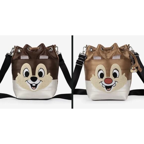 Harveys Seatbelt Disney Chip ‘n’ Dale Double-Sided Chipmunk Crossbody Confirmed - Picture 1 of 11
